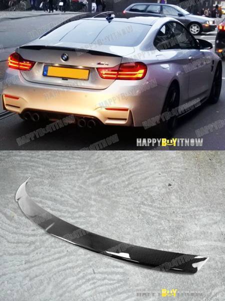 BMW F82 M4 クーペ ドライ カーボン リア トランクスポイラー Vタイプ 2014+ TS-50675