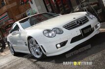 純正色 メルセデス ベンツ SLクラス 5代目 R230 中期 2004-2008 SL65 AMG フロント リップスポイラー FRP材質 FL-50516_画像4