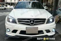 ベンツ W204 C63 AMG 前期 フロント リップスポイラー 未塗装 GH_画像10