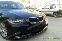 BMW 3シリーズ 5代目 E90 E91 前期 Mスポーツ フロント スプリッター スポイラー PU 未塗装 2PCS 2005-2008 FS-50750_画像9