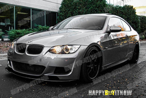 BMW 3シリーズ E92 E93 前期 Mスポーツ フロントリップスポイラー Kスタイル 艶あり黒 限定色塗装 2005-2009 $ FL-50619_画像6