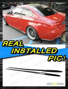 BMW 3シリーズ E92 クーペ M3 カーボン サイド スカート エクステンション スポイラー GSタイプ 左右セット 2007-2014 SS-50555