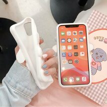 iPhone 12 ケース アイフォン12 ケース Apple 6.1インチ スマホケース 保護カバー 背面 シリコン 耐衝撃 バンパー 3D立体 犬 かわいい_画像3