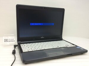 ジャンク/ FUJITSU FMVNS8AE LIFEBOOK S762/G Intel Core i5-3340M メモリ4.1GB ストレージ無し 【G07816】