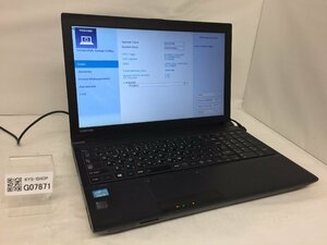 ジャンク/ TOSHIBA dynabook Satellite B553/J PB553JEBPR7AA71 Intel Core i5-3230M メモリ4.1GB ストレージ無し 【G07871】