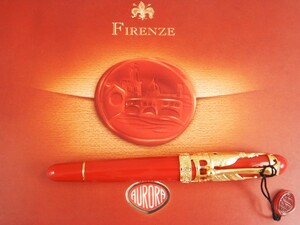  Aurora *fi Len tse high class fountain pen special production goods middle character genuine article *AURORA FIRENZE Fountain Pen. Edizione Speciale M. Made in ITALY NEW
