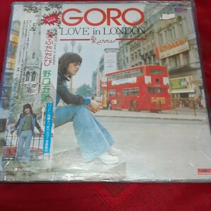 ★激安激レア　野口五郎/love in London 愛ふたたび 帯付きレコード ロンドン特撮4つ折りカラー写真集付 完品 西城秀樹 郷ひろみ 桑田佳祐