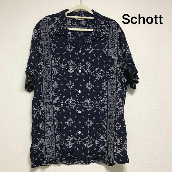 Schott Brosショットブロス 総柄 アロハシャツ 柄シャツ