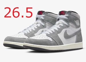 NIKE AIR JORDAN 1 RETRO HIGH OG BLACK AND SMOKE GREY 26.5cm ナイキ エア ジョーダン レトロ スモーク グレー 新品未使用 黒タグ付き