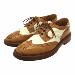 TRICKERS トリッカーズ 【men2606M】 2トーンウィングチップシューズ B-32 靴 シューズ ブラウン ホワイト レーザー メンズ TW