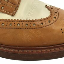 TRICKERS トリッカーズ 【men2606M】 2トーンウィングチップシューズ B-32 靴 シューズ ブラウン ホワイト レーザー メンズ TW_画像9