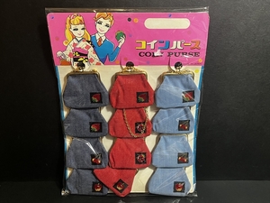 昭和 レトロ コインパース 台紙 12付 倉庫品 雑貨 アクセサリー 女の子 財布