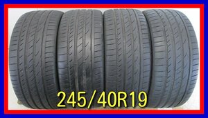 ■中古タイヤ■　245/40R19 98Y LauFenn SFITEQ 夏タイヤ オンロード 激安 送料無料　A832