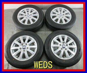 ■中古タイヤホイール■　WEDS JENEIGE 15インチ 6J +53 5H 114.3 GOODYEAR EAGLE RVS ECO 195/65R15 91H 夏 S 激安 送料無料 J825