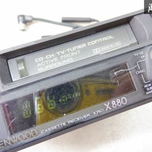 KENWOOD ケンウッド 1DIN オーディオデッキ カセット カーオーディオ KRC-X880 ジャンク 当時物 BNR32 スカイライン GT-Rにて 棚2J21の画像4