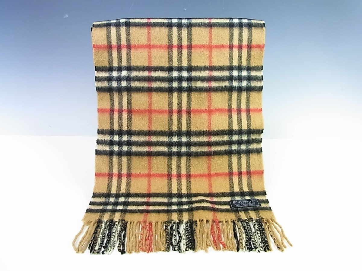 購入超安い - BURBERRY バーバリー マフラー カシミア100% 未使用に