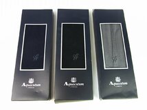 ◆未使用◆シール付◆Aquascutum/アクアスキュータム◆メンズソックス 7足+ハンカチ 2枚 計9点セット◆靴下：ネイビー/ブラック/グレー◆_画像2