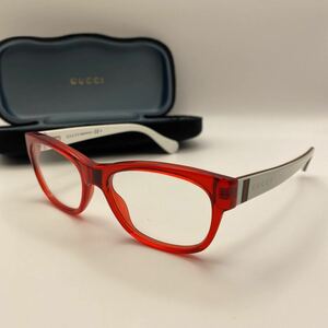 ★新品★GUCCI(グッチ)/イタリア製/メガネフレーム/ロゴマーク/赤×白/キッズサイズ/GG 5008/C W5W