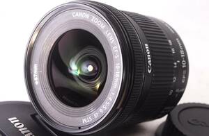 ★新品級！★Canonキヤノン EF-S 10-18mm F4.5-5.6 IS STM 絶好調！C285