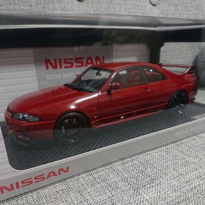 【送料無料】美品 激レア 1/18 イグニッションモデル Nissan Skyline GT-R BCNR33 Matsuda Street Wine Red 日産公式Web限定 スカイラインの画像2