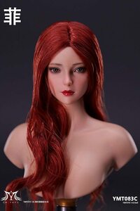 *YM Toys*1/6 женщина head ( красный шерсть длинный машина Lee )YMT-083C 6874