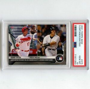 PSA10 GEM MT 大谷翔平 / 松井秀喜 2021 Topps Now #475 SHOHEI OHTANI / HIDEKI MATSUI PSA鑑定カード