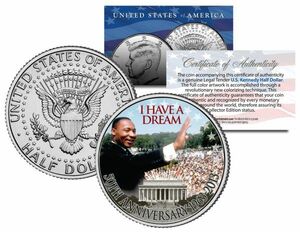 私には夢がある　マーティン・ルーサー・キング・ジュニア　記念硬貨　50セント（ハーフダラー　ロス直輸入