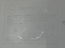 ★triumph トライアンフ ストリートトリプル?★純正★マフラー サイレンサー★2202065★mn3888 120_画像9