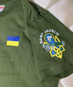 送料無料　聖ジャベリン　Tシャツ　XL Tシャツ　ウクライナ　アゾフ　ゼレンスキー