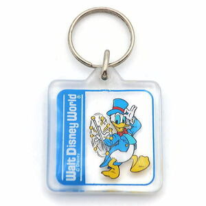  Disney Donald key holder key chain four angle WDW( Disney world ) 1980 period 