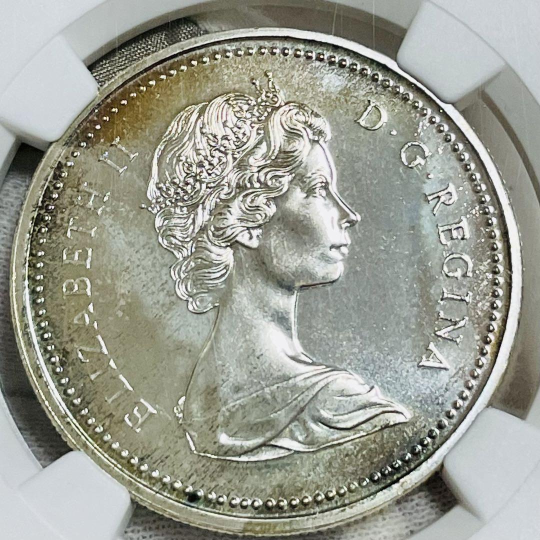 カナダ カヌーダラー プルーフ銀貨】1972 NGC PL67 1ドル ヤング