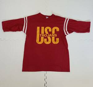 ★80ｓ Ｖｉｎｔａｇｅ ＡＲＴＥＸ ＵＳＣ ＴＲＯＪＡＮＳ トロージャンズ フットボール Ｔシャツ