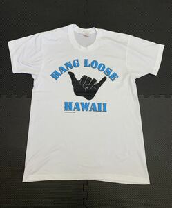 ★80ｓ Ｖｉｎｔａｇｅ ＳＥＡＲＳ　ＲＯＥＢＵＫ シアーズ ＨＡＷＡＩＩ ＨＡＮＧ　ＬＯＯＳＥ Ｔシャツ