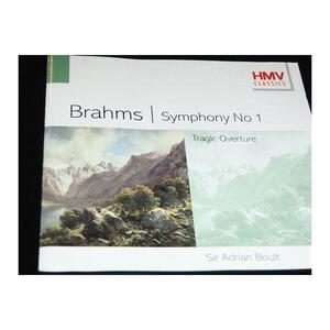 Brahms：Symphony no. 1 in c, op. 68 (1), Tragic Overture, op. 81 (2)