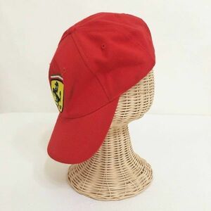 ◆帽子◆お洒落な逸品◆Ferrari/フェラーリ 帽子 キャップ 赤 レッド メンズ 56cm ON2262