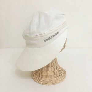 ◆お洒落な逸品◆MUNSING WEAR/マンシングウェア つば広 サンバイザー ハット 帽子 ゴルフ ホワイト 白 レディース F ON2323