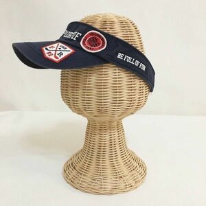 ◆帽子◆お洒落な逸品◆le coq sportif/ルコックスポルティフ 帽子 サンバイザー ゴルフ ネイビー 紺 F ON2369