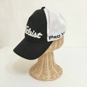 ◆帽子◆お洒落な逸品◆Titleist/タイトリスト キャップ 帽子 メッシュ ホワイト 白 ブラック 黒 メンズ F ON2207