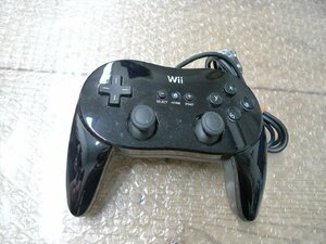 現状品 Wii U クラシックコントローラPRO RVL-005 (-02) 黒　　管理1532