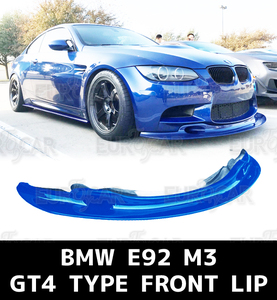 各純正色塗装 BMW E90 E92 E93 M3 フロント リップ スポイラー GT4型 FRP材質 2007-2014 FL-50613