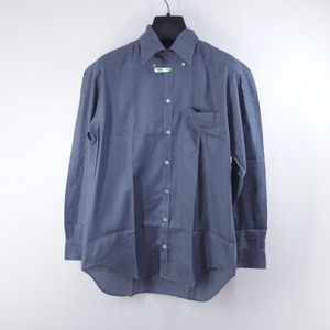 GIORGIO ARMANI Armani резчик рубашка . воротник рубашка длинный рукав хлопок 100% темно-синий произведена чистка 