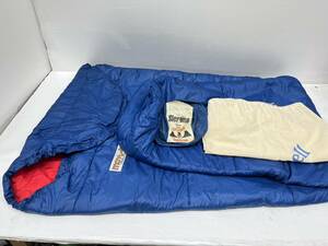 送料無料h48099 mont-bell モンベル Dacron Sleeping Bag DUPONT ダクロン スリーピングバッグ 寝袋 シュラフ ネイビー