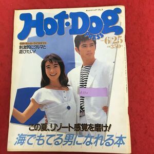 d-550 Hot Dog PRESS ホットドッグ・プレス 1987年6月25日号 No.170 この夏リゾート感覚を磨け！海でもてる男になれる本 昭和トレンド ※4