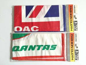 新品★カンタス★Qantas★BOAC★バンダナ★スカーフ★ハンカチ★エアライングッズ