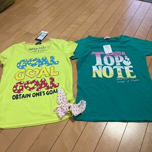 未使用★女の子160センチ半袖Tシャツ二枚セット　topnote RIIRA