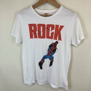 spider Man スパイダーマン　レディースtシャツ トップス　ホワイト　S