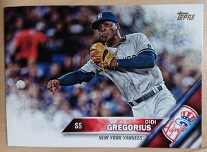★DIDI GREGORIUS TOPPS 2016 #583 MLB メジャーリーグ ディーディー グレゴリアス NEW YORK YANKEES ニューヨーク ヤンキース