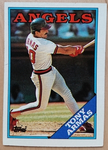 ★TONY ARMAS TOPPS 1988 #761 MLB メジャーリーグ 大リーグ トニー アーマス CALIFORNIA ANGELS カリフォルニア エンゼルス エンジェルス