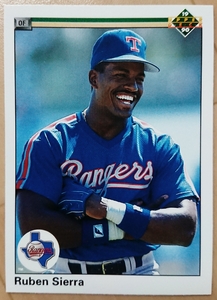 ★RUBEN SIERRA UPPER DECK UD 1990 #355 MLB メジャーリーグ ルーベン シエラ TEXAS RANGERS テキサス レンジャーズ 大リーグ