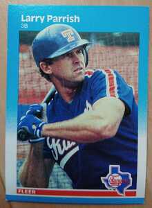 ★来日外国人 パリッシュ ヤクルト スワローズ 阪神 タイガース LARRY PARRISH FLEER 1987 #134 MLB 大リーグ RANGERS レンジャーズ ワニ男